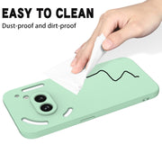 For Nothing Phone 2a Pure Color Liquid Silicone Shockproof Phone Case(Green)