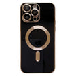 For iPhone 13 Pro Max Magsafe Plating TPU Phone Case with Lens Film(Black) - free shipping - PMC TechLife - Order now!