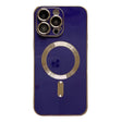 For iPhone 15 Pro Magsafe Plating TPU Phone Case with Lens Film(Blue) - iPhone 15 Pro Cases by PMC TechLife | Online Shopping South Africa | PMC TechLife | Buy Now Pay Later Mobicred