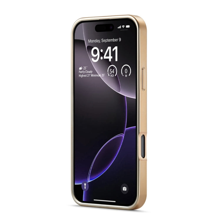 For iPhone 16 Pro Max Fierre Shann Python Texture Electroplating PU Phone Case(White)
