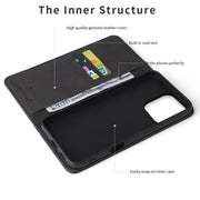 For iPhone 16 Pro Max Fierre Shann Crocodile Texture Magnetic Genuine Leather Phone Case(Black)