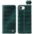 For iPhone 16e Fierre Shann Crocodile Texture Magnetic Genuine Leather Phone Case(Green) - free shipping - PMc TechLife - Order now!