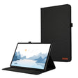 For Lenovo Tab P12 Horizontal Flip TPU + Fabric PU Leather Tablet Case(Black) - Lenovo by PMC TechLife | Online Shopping South Africa | PMC TechLife | Buy Now Pay Later Mobicred