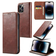 For iPhone 15 Pro Max Fierre Shann Vintage Bark Texture Wallet Leather Phone Case(Brown) - iPhone 15 Pro Max Cases by FIERRE SHANN | Online Shopping South Africa | PMC TechLife | Buy Now Pay Later Mobicred