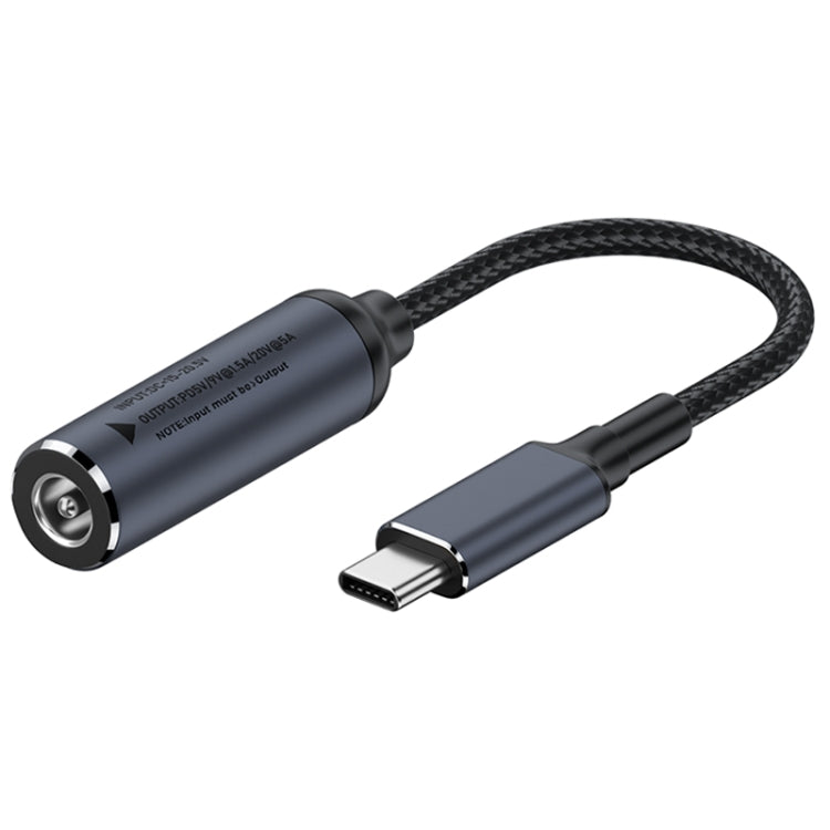 DC 6.3 x 3.0mm to USB-C / Type-C Male 100W Computer Charging Adapter Connector