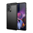 For Motorola Moto G Stylus 5G 2024 Brushed Texture Carbon Fiber TPU Phone Case(Black) - Motorola Cases by PMC TechLife | Online Shopping South Africa | PMC TechLife | Buy Now Pay Later Mobicred