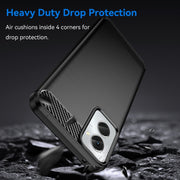 For Motorola Moto G Power 2024 Brushed Texture Carbon Fiber TPU Phone Case(Black)