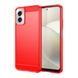 For Motorola Moto G Power 2024 Brushed Texture Carbon Fiber TPU Phone Case(Red) - free shipping - PMC TechLife - Order now!