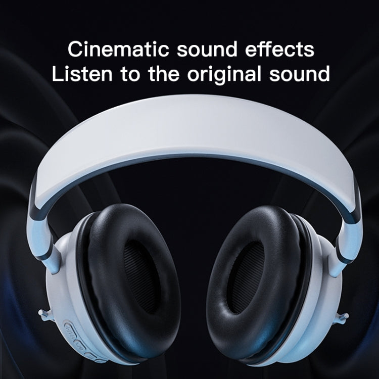 T&G KE-29 Foldable Wireless Headset with Microphone(White)