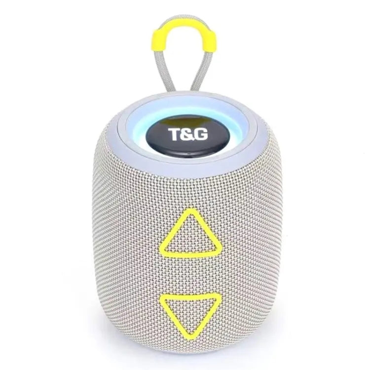 T&G TG655 Outdoor Portable TWS Wireless Bluetooth Speaker LED Light Stereo Subwoofer(Grey)