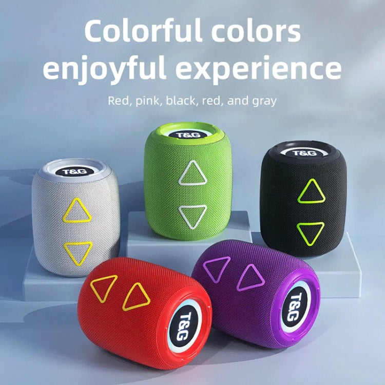 T&G TG655 Outdoor Portable TWS Wireless Bluetooth Speaker LED Light Stereo Subwoofer(Green)
