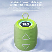 T&G TG655 Outdoor Portable TWS Wireless Bluetooth Speaker LED Light Stereo Subwoofer(Green)