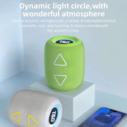 T&G TG655 Outdoor Portable TWS Wireless Bluetooth Speaker LED Light Stereo Subwoofer(Purple)