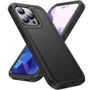 For iPhone 15 Pro Life Water-resistant Rugged Phone Case(Black)
