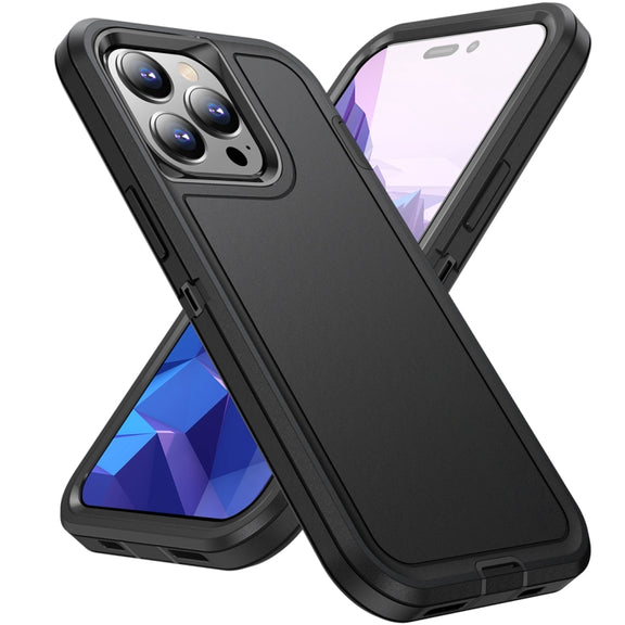 For iPhone 15 Pro Life Water-resistant Rugged Phone Case(Black)