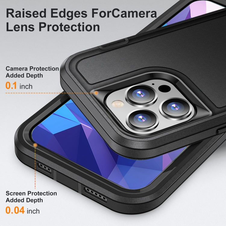 For iPhone 15 Pro Life Water-resistant Rugged Phone Case(Black)