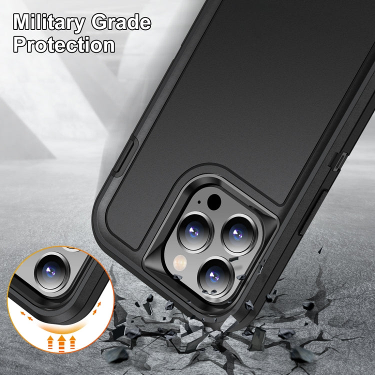 For iPhone 15 Pro Life Water-resistant Rugged Phone Case(Black)