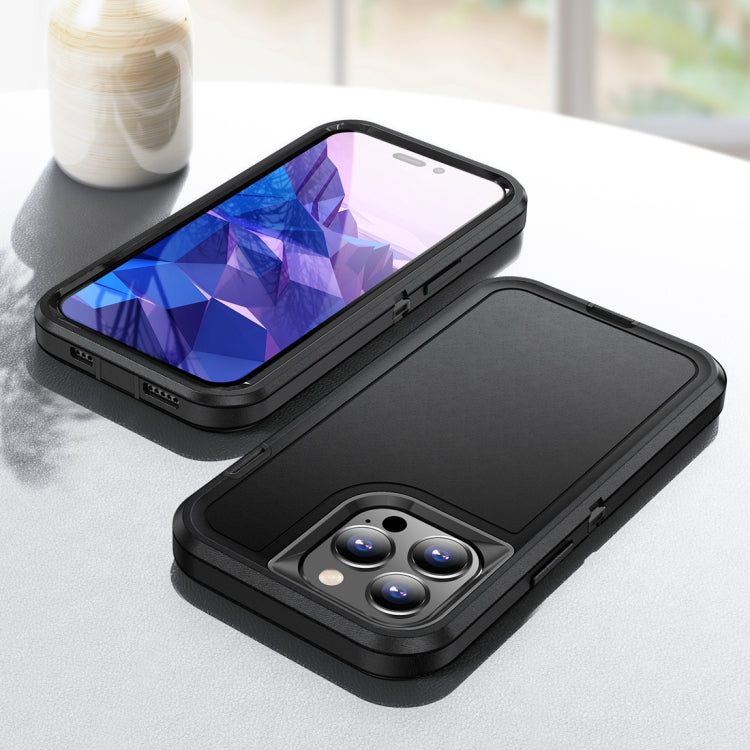 For iPhone 15 Pro Life Water-resistant Rugged Phone Case(Black)