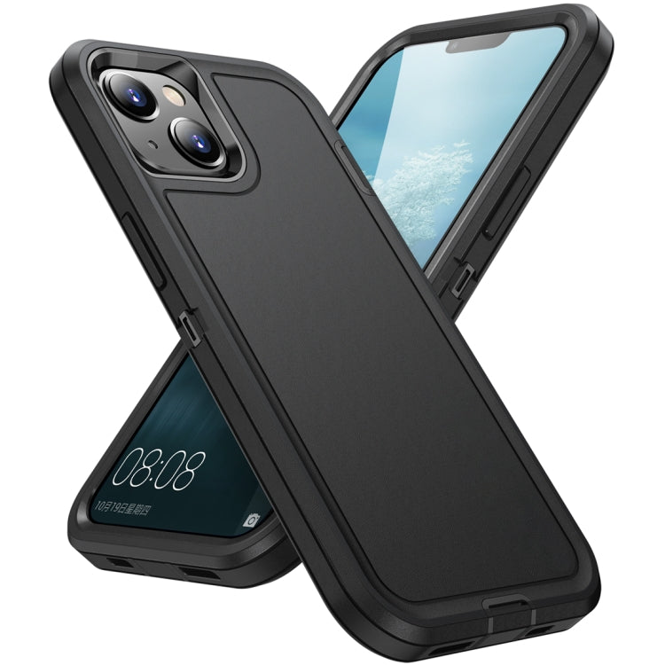 For iPhone 15 Life Water-resistant Rugged Phone Case(Black)