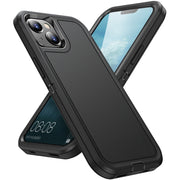 For iPhone 15 Life Water-resistant Rugged Phone Case(Black)