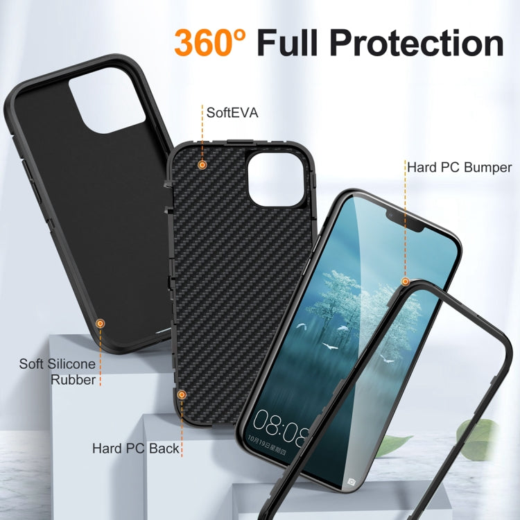 For iPhone 15 Life Water-resistant Rugged Phone Case(Black)