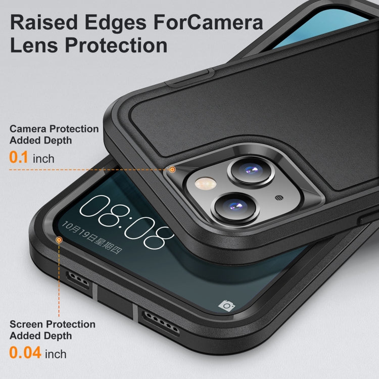 For iPhone 15 Life Water-resistant Rugged Phone Case(Black)