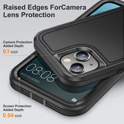 For iPhone 15 Life Water-resistant Rugged Phone Case(Black)