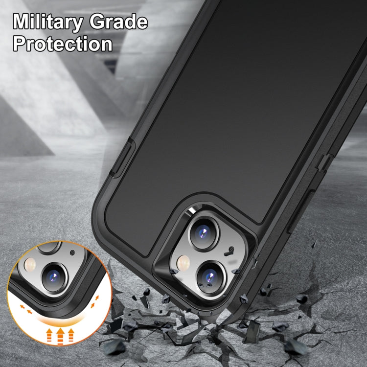 For iPhone 15 Life Water-resistant Rugged Phone Case(Black)