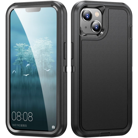 For iPhone 15 Life Water-resistant Rugged Phone Case(Black)