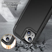 For iPhone 15 Life Water-resistant Rugged Phone Case(Black)