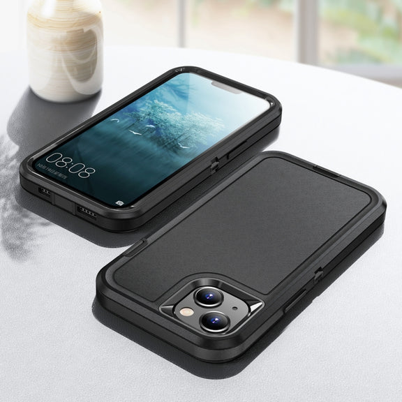 For iPhone 15 Life Water-resistant Rugged Phone Case(Black)
