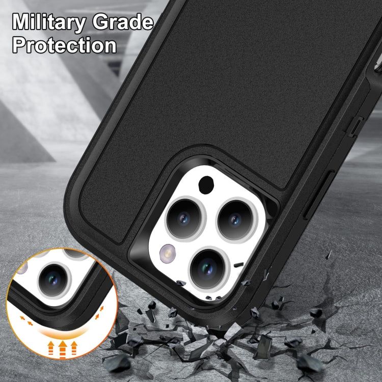 For iPhone 16 Pro Max Life Water-resistant Rugged Phone Case(Black)
