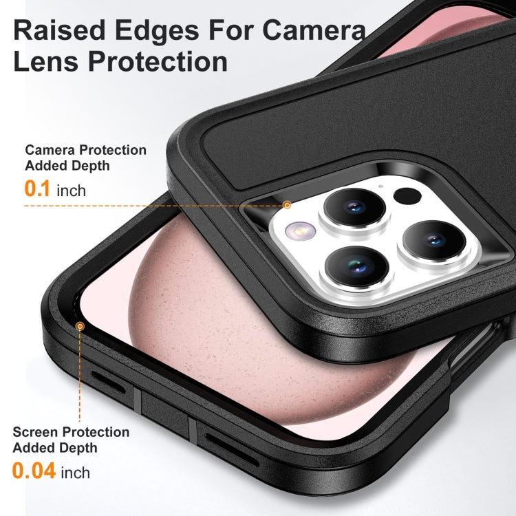 For iPhone 16 Pro Life Water-resistant Rugged Phone Case(Black)