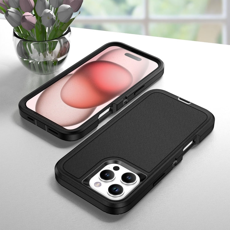 For iPhone 16 Pro Life Water-resistant Rugged Phone Case(Black)