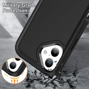 For iPhone 16 Plus Life Water-resistant Rugged Phone Case(Black)