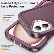 For iPhone 16 Life Water-resistant Rugged Phone Case(Purple + Pink)