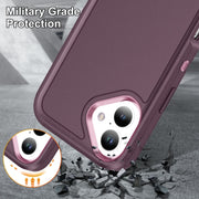 For iPhone 16 Life Water-resistant Rugged Phone Case(Purple + Pink)