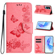 For Honor 90 Lite Butterfly Embossed Flip Leather Phone Case(Pink) - Honor Cases by PMC TechLife | Online Shopping South Africa | PMC TechLife