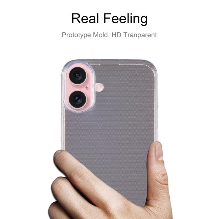 For iPhone 16 Ultra-thin Transparent TPU Phone Case