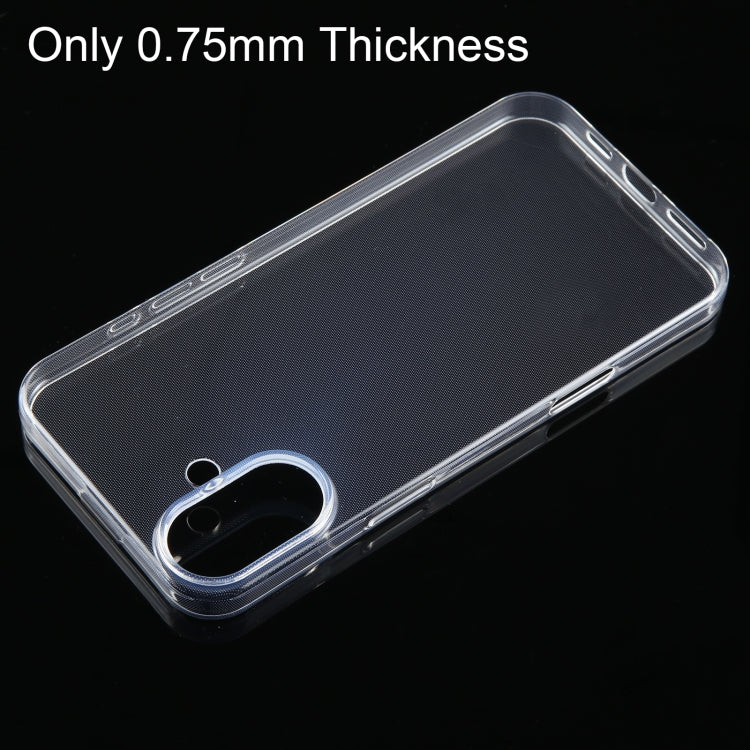 For iPhone 16 Ultra-thin Transparent TPU Phone Case