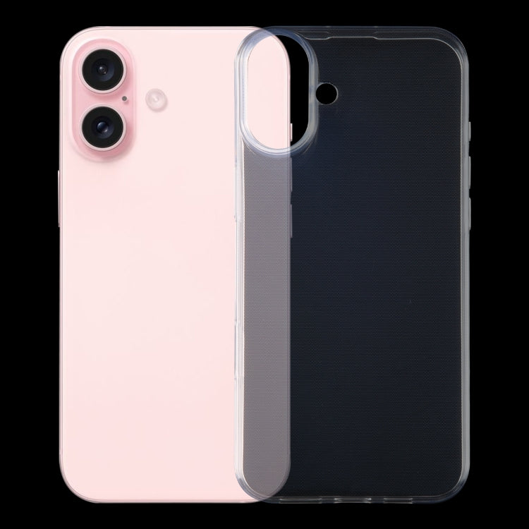 For iPhone 16 Plus Ultra-thin Transparent TPU Phone Case