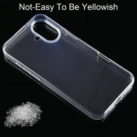For iPhone 16 Plus Ultra-thin Transparent TPU Phone Case