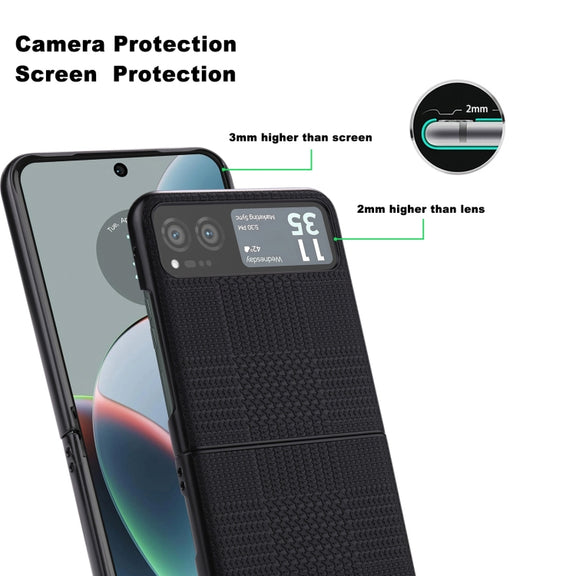 For Motorola Razr 40 ViLi TH Series Shockproof TPU + PC Phone Case(Black)
