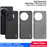 For OnePlus 11 5G imak Ruiyi Series Cloth Texture PU + PC Phone Case(Black)