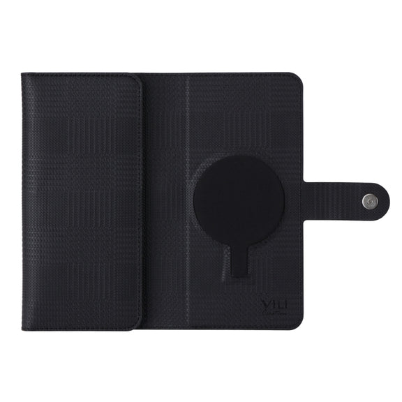 For iPhone 13 ViLi GHB Series MagSafe Magnetic Zipper Leather Phone Case(Black)