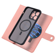 For iPhone 14 Plus ViLi GHB Series MagSafe Magnetic Zipper Leather Phone Case(Pink)