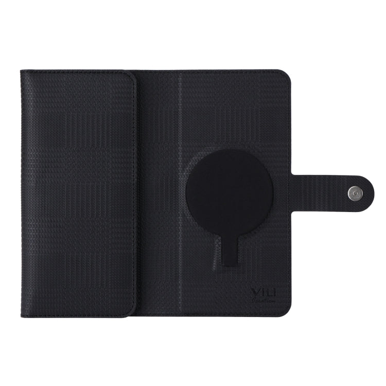 For iPhone 14 Plus ViLi GHB Series MagSafe Magnetic Zipper Leather Phone Case(Black)