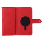 For iPhone 14 Plus ViLi GHB Series MagSafe Magnetic Zipper Leather Phone Case(Red)
