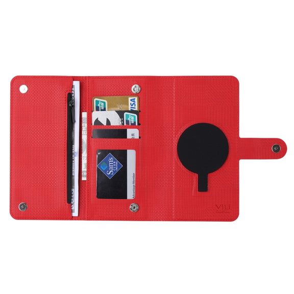 For iPhone 14 Plus ViLi GHB Series MagSafe Magnetic Zipper Leather Phone Case(Red)