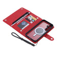 For Samsung Galaxy S23 FE 5G ViLi GHB Series MagSafe Magnetic Zipper Leather Phone Case(Red) - Galaxy S23 FE 5G Cases by ViLi | Online Shopping South Africa | PMC TechLife | Buy Now Pay Later Mobicred